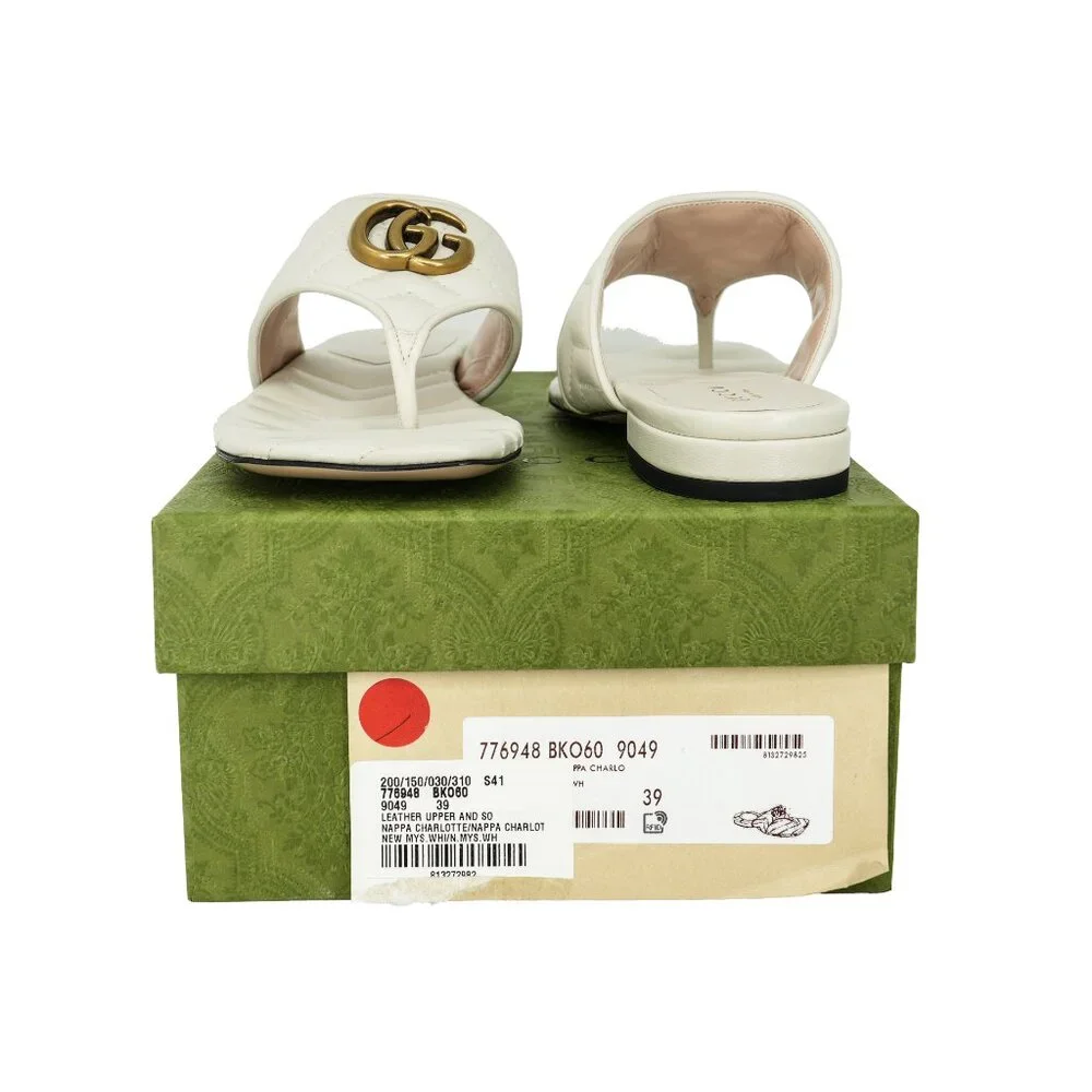 Gucci GG Marmont Thong Sandals - Picture 6 of 9